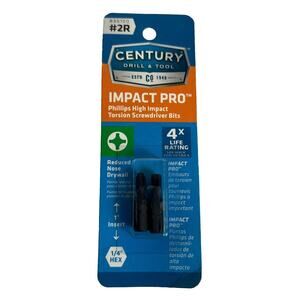 Century Drill & Tool #2R Impact Pro Phillips Torsion Screwdriver Bits 66100